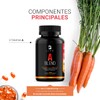 Vitamina A 300 Cápsulas Blandas con 1000 mcg por porción.