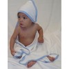 bambini Hooded Towel with Yellow Binding and Screen Prints
