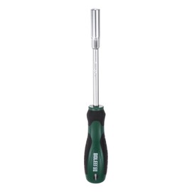 HARFINGTON Metric Nut Driver 7mm CR-V Non-Magnetic Tip Hollow Shafts Hex Socket Screwdriver with Non-Slip Handle for Automobile Repair