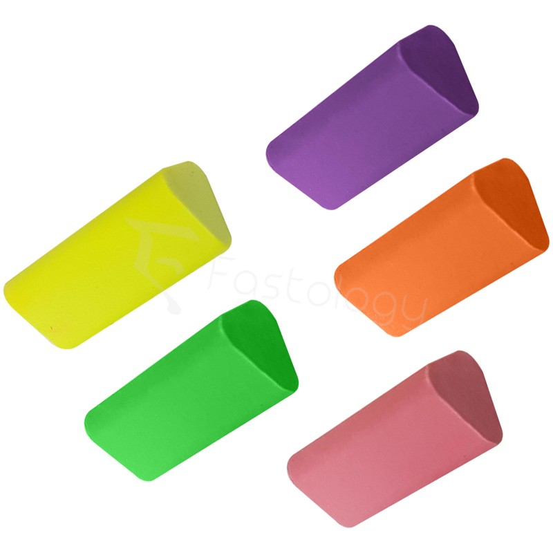 VAIDEX TriPOND Novelty Pencil Colour Mini Erasers, Assorted, Pack of