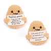 2pcs 7cm Stuffed Potato Toy Knitting Yarn Cute Expression Funny
