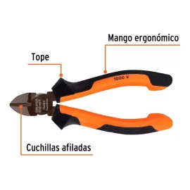 Truper Pinza Corte Diagonal 5'' Mango Comfort Grip Truper 102427