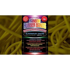 MJM Joe Rindfleisch's Size 16 Rainbow Rubber Bands (Russell Leeds -Yellow ) by Joe Rindfleisch - Trick