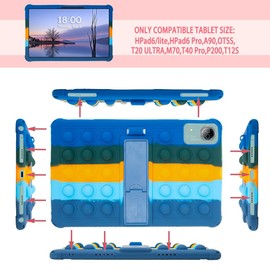 Misenya 12 inch Tablet Case for Headwolf Lite/Headwolf HPad6 Pro/DOOGEE T40 Pro/DOOGEE T20 Ultra/Avidpad A90 / VASOUN M70 /VASOUN P200，12 inch Universal Tablet Case (Colorful Dark Blue)