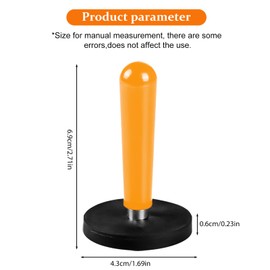 LEKEFETO Pack of 8 car mounting magnets: packaging gripper magnetic holder, mounting magnets, foiling tool for foiling film, car wrapping, car foil DIY, car foil wrap, (orange)