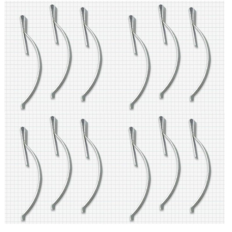 CAASFOOY Window Screen Clips, 50 Pcs Window Screen Tension Spring,