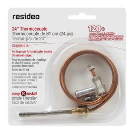 Resideo CQ100A1013/U 24-Inch Replacement Thermocouple for Gas Furnaces, Boilers and Water Heaters