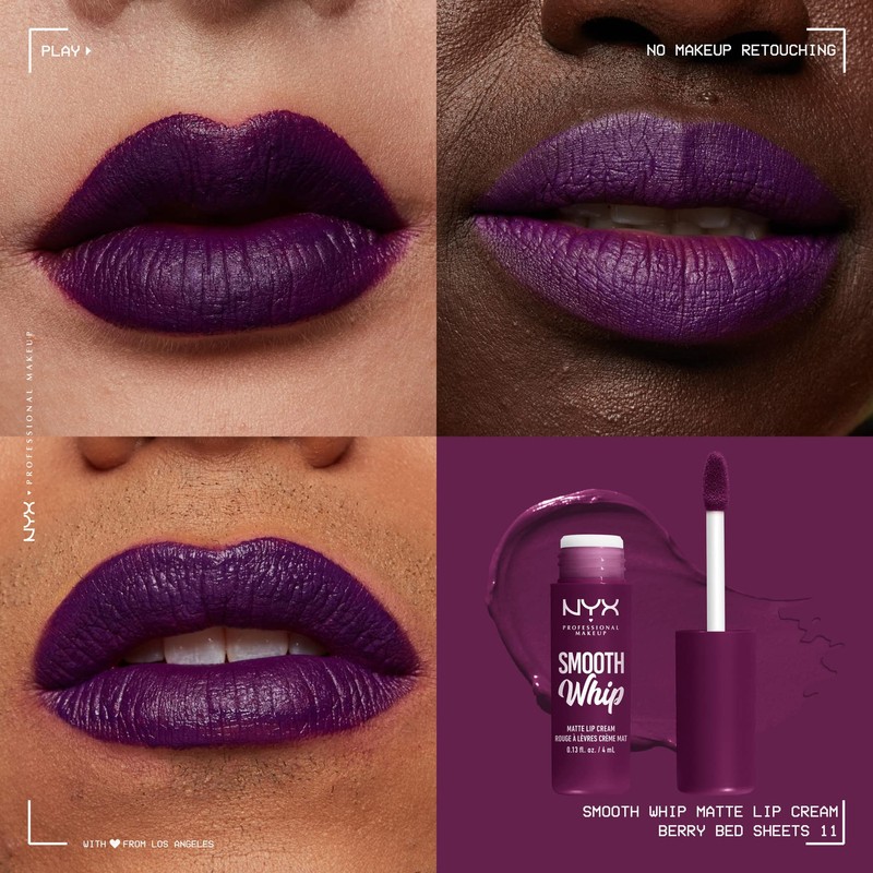 NYX Professional Makeup Liquid Lipstick, Matte Lip Cream, Ultra-Vibrant Shades,