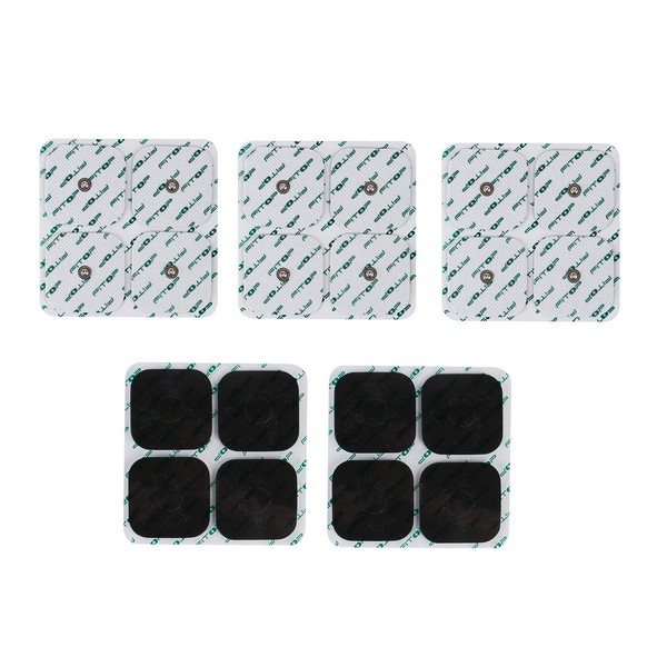 FITOP TENS Replacement Pads 20pcs Universal 3.5mm Snap Electrodes Size 2x2