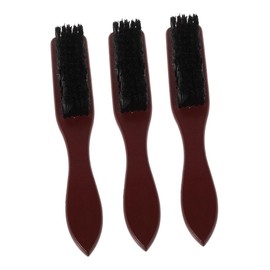 FOMIYES Beard Brush Set 3pcs Wooden Hair Brush for Men Soft Densely Packed Bristles Retro Design