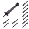 HOME MASTER HARDWARE 12-Pack Heavy Duty Solid Rigid Door Stop