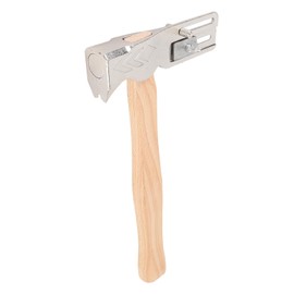 Magnetic Roofing Hammer, Magnet Roofing Hatchet with Wooden Handled for Quick Installation of Roof Nails and Felt Hats, Multi-Purpose Magnetic Roofing Axe