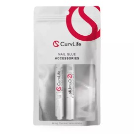 Curve Life 커브라이프 2pcs 3 in 1 네일 리무버 펜 5ml - 아세톤 프리 클릭 젤 x 데본더 순한 제거 Curble Life 2pcs 3 in 1 Nail Remover Pen 5ml - Acetone Free Click Gel x Debonder Gentle Removal