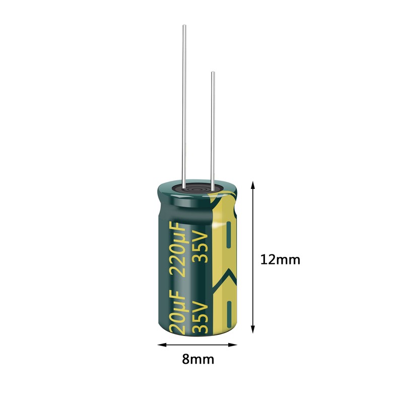 PENGLIN 20pcs Electrolytic Capacitors 35V 220UF 105℃ 8x12mm High Frequency