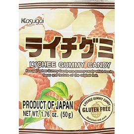 Kasugai Gummy Candy, Lychee, 1.76 oz