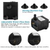 DOMICA 90 GPH Mini Submersible Pump, Small Fountain Pump (5W