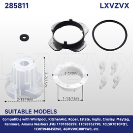 285811 Medium Cam Agitator Repair Kit. Cpplicable with Whirlpool, Kenmore Washers – Available for AP3138838, 2744, 285746, 285811VP, 3347410, 3351001, 3363663, AH334650, EA334650