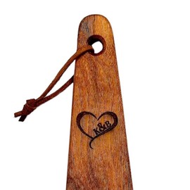 COWBOY SPATULA - Mesquite Wood Spatula, Handmade in Texas, Made in USA, Perfect for cast iron cookware, steel cookware, nonstick cookware - Personalization Optional (Heart Initials)