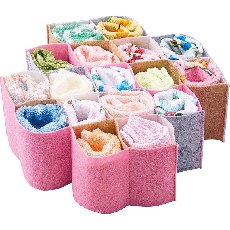 Cogit 90109 Drawer Storage Dividers Pastel Colors 17 Squares Change