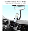 Karmus Rearview Mirror Phone Holder for Car, Rear View Mirror