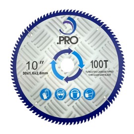 .PRO 255mm 100T Circular Saw Blade - 30mm Bore (25,20,16mm Reduction Rings) - 2.6mm Kerf - Fits DeWalt, Makita, Bosch, Milwaukee, Evolution