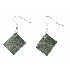 Miniblings Earrings Earrings Paper Mobile Sack Green Bookworm Book Page Books