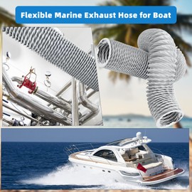 UCandy 10 Ft Marine Blower Hose Replacement, Boat Vent Bilge Blower Exhaust Hose Marine Exhaust Hose Fit for 3 Inch Flexible Marine Blower Duct Hose.