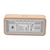 Digital Projection Alarm Clock VA HD Color Screen Wooden Weather