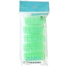 Inner Beauty Magic Hair Rollers (5P) - Green 0753 for Volume, Root Lift, Styling, and Bang Fixing Roller 5ea