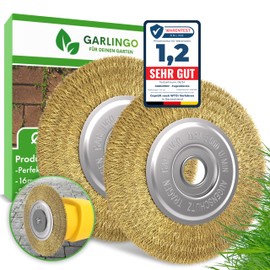 Garlingo Grout Brush Set of 2, Compatible with Gloria Multibrush and Other Wire Brushes, 10 mm Width, Weedbrush Accessories, Replacement Brush