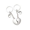 BRUBAKER Partner Pendant Heart Keyring Joined Heart Without Engraving