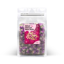 Miss Spring Dried Aromatic Natural Rose Buds, Rose Petals | Additive to Different Cuisine and Tea| Great for Crafting | Whole in Resealable Pouch 5oz
