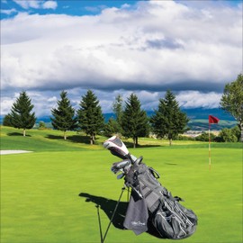 Premium magnetic golf towel with golf club brush | extra strong magnet golf towel with deep waffle technology | Golf club cleaner brush with water tank | ultimate golf club cleaning kit