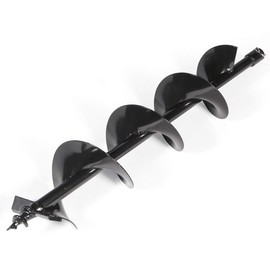 XtremepowerUS Replacement Auger Bit 6" inch for Post Holes Earth Digger Planting Drill Fence Hole Maker Machine Shaft Size 3/4"