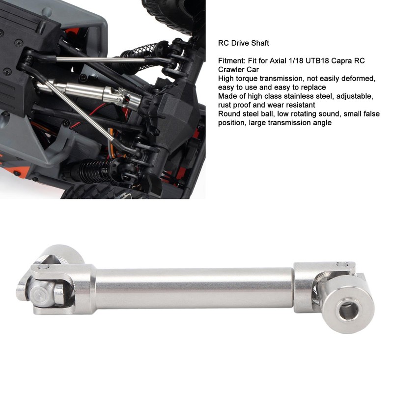 RC Center Drive Shaft Adjustable Rustproof Lightweight Wear Resistant Rugged