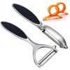 Potato Peeler Vegetable Peeler Include Orange Citrus Peelers, Ergonomic Non-Slip