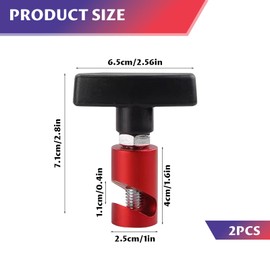 Hood Strut Clamp, 2 Pack Lift Support Clamp Hood, Car Hoods Lifting and Fixing Tool, Multi-Purpose Metal Vehicle Hoods Strut Clamps for Tailgates and Trunks with up to Dia.3/8” (10mm)