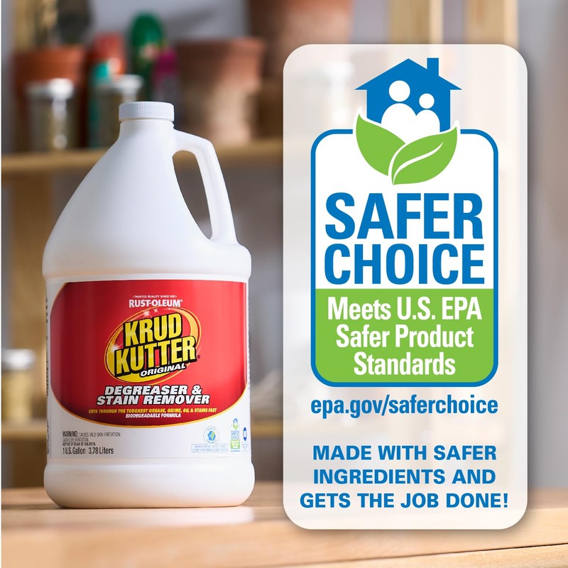 Krud Kutter KK012 Original Concentrated Cleaner/Degreaser Stain Remover, Gallon