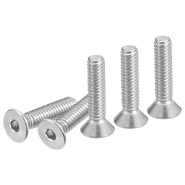 DTGN #8-32 x 3/4" Flat Head Socket Cap Screws, 100 Pack 304 Stainless Steel Hex Socket Flat Head Screws, Full Thread, Countersunk Bolts