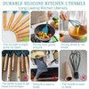 Umite Chef Kitchen Cooking Utensils Set, 33 pcs Non-stick Silicone