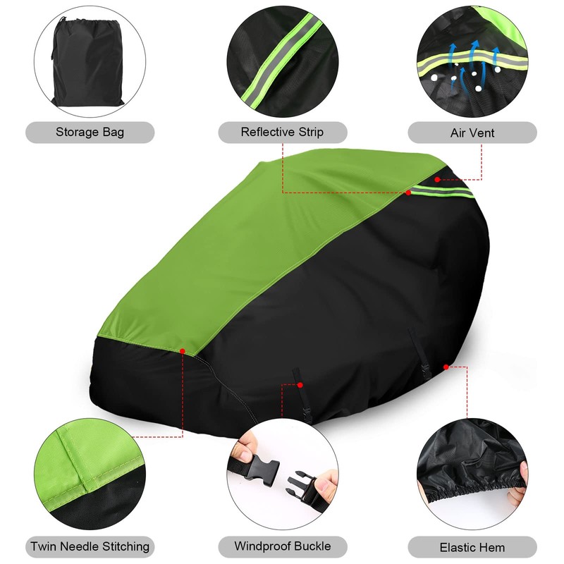 Zero Turn Mower Cover with Bagger Attachment,Waterproof Heavy Duty Fits