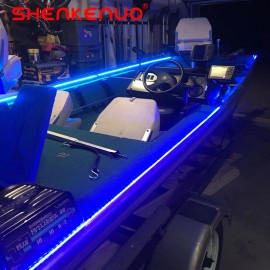 SHENKENUO For Waterproof Fishing Kit Boat Light Strip Deck Bow Pontoon SMD 300LED Blue 5M