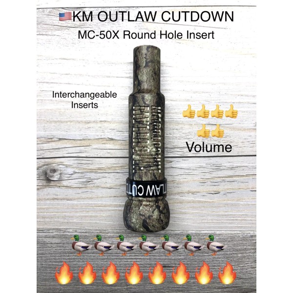 "Handmade" Kirk McCullough KM OUTLAW CUTDOWN Duck Call MC-50X Ultimate