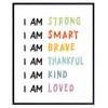 Positive Affirmations Wall Decor - Nursery Toddler Little Boys Girls
