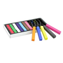 Baluue 12 Color Temporary Pastel Hair Chalks Kit Diy Hair Dye Chalks 12 Colors