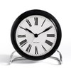 Roman Table Clock black & white/Size 1/HxØ:12x11cm