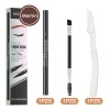 3 En 1 Lapiz Para Cejas Waterproof 3d Delineador De