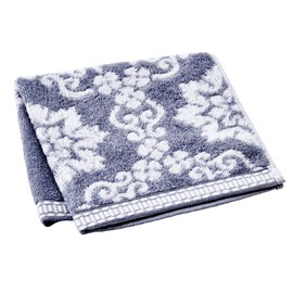 nishikawa TT34503003 Imabari Hand Towel, 13.4 x 13.8 inches (34 x 35 cm), Washable, 111% Cotton, Fluffy, Soft, Wash Towel, Made in Japan, Blue