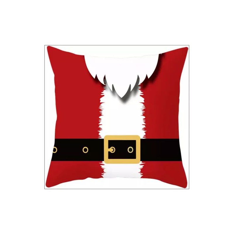 Case Throw Pillow Cover Red Santa Suit Christmas Holiday Home