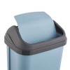 keeeper 1030668000000 Trash Can, Plastic, Nordic Blue